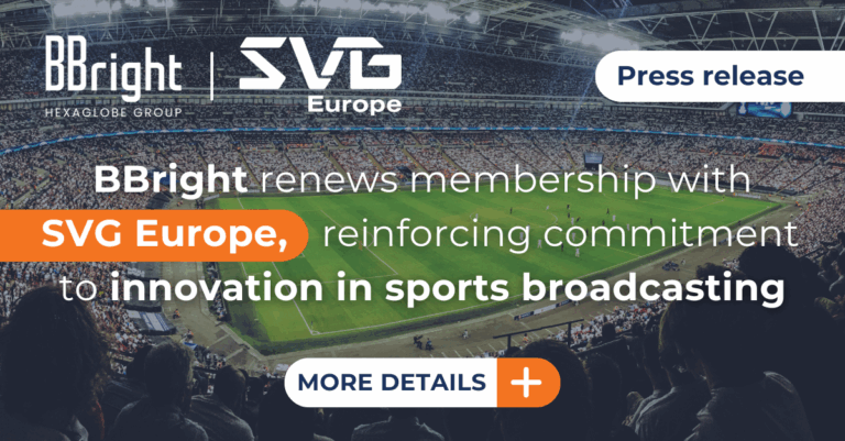 BBright renews membership with SVG Europe, reinforcing commitment to innovation in sports broadcasting